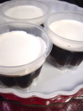 濃いコーヒーゼリー