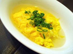 ホタテのふんわり玉子とじ