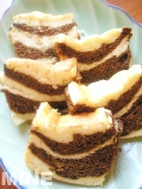 卵白消費★しましまパウンドケーキ