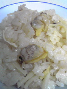 あさりとたけのこの炊き込みご飯♪