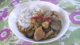 10分で!具だくさんの簡単グリーンカレー