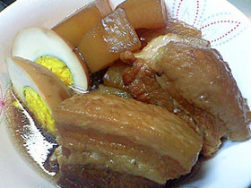 ふわっふわの豚の角煮とだいこん煮たまご