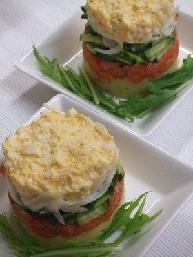 ほんのりチーズ風味❤サーモンのタルタル
