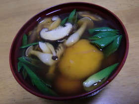 もちもちかぼちゃ団子汁