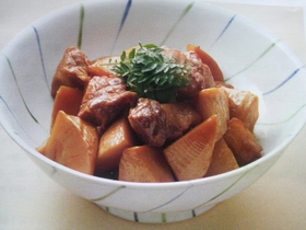 豚肉とたけのこの甘辛煮
