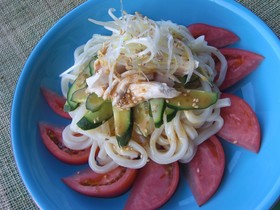 簡単♥♡バンバンジーうどん
