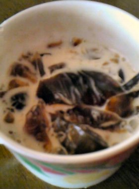 クラッシュコーヒーゼリーinミルク
