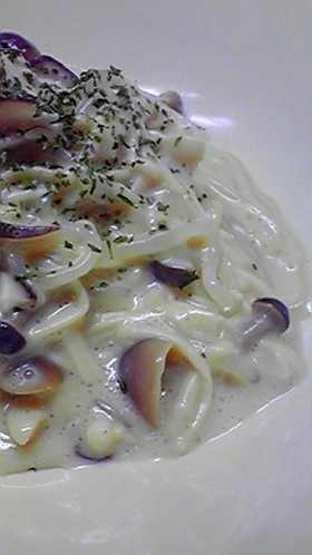 こくウマ♪●●のキノコクリームパスタ☆