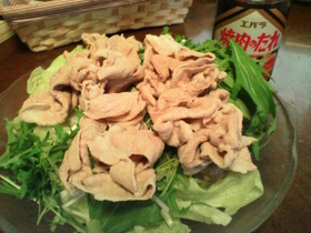 焼肉のたれで冷しゃぶ