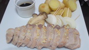 豚のオーブン焼きバルサミコソースの写真