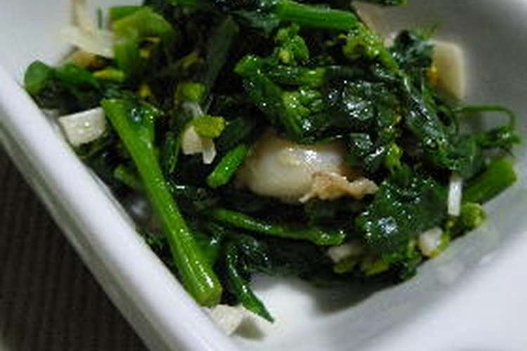 菜の花とベビーホタテの炒め物 レシピ 作り方 By Chikappe クックパッド 簡単おいしいみんなのレシピが367万品