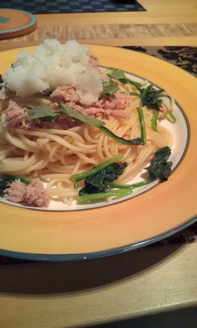 ツナおろし♪簡単さっぱりパスタ