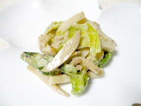 かまぼこを使った野菜炒め