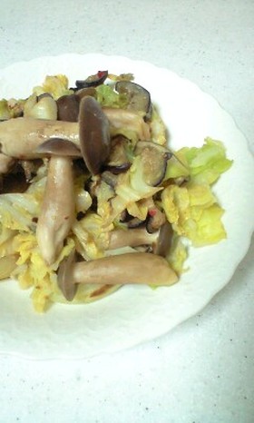 こってり、中華風野菜炒め