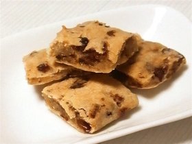 ヘルシー◆ラムレーズンのもちもちクッキー