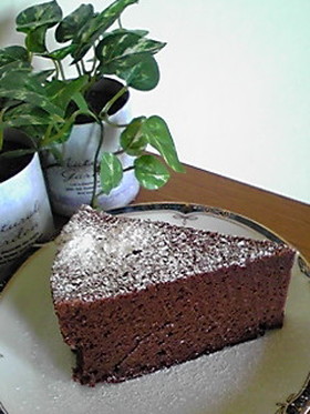 ♪チョコレートケーキ♪簡単しかも材料4つ
