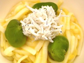 ☆Love離乳食☆そら豆の春色うどん