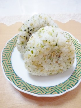 ✿揚げじゃこと青のりのおにぎり✿