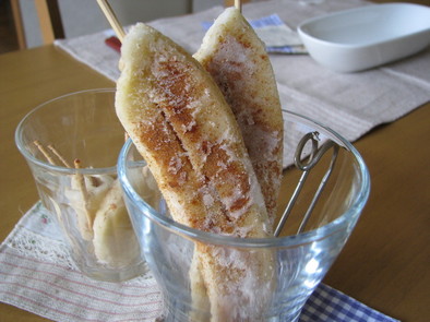 スティックバナナアイス　シナモン風味の写真