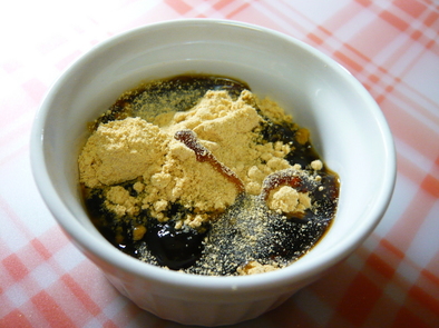 コーヒーゼリー~黒蜜きな粉がけ~の写真
