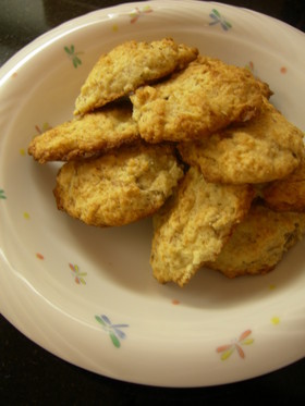 生ココナッツとバナナのクッキー