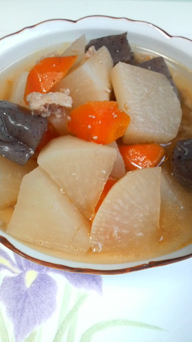 大根のそぼろ煮