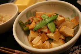 野菜たっぷり厚揚げマーボー