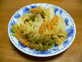 そら豆withカブandフジッリ♪