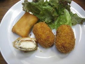 豆腐のミニ春巻き