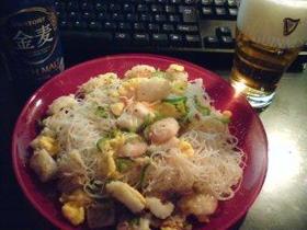 お手軽明太ビーフン