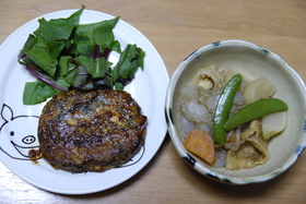 そば粉 de 豆腐のハンバーグ