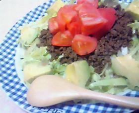だいすき♡カレー風味タコライス