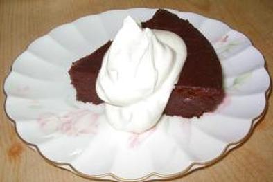 ムース風ベイクドチョコケーキの写真