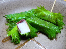 長芋の大葉巻き☆~梅風味~