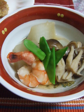 海老と野菜の煮物