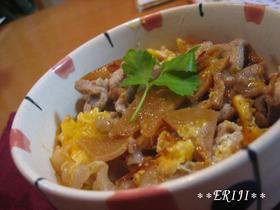 たけのこ豚肉の親子丼風♪♪