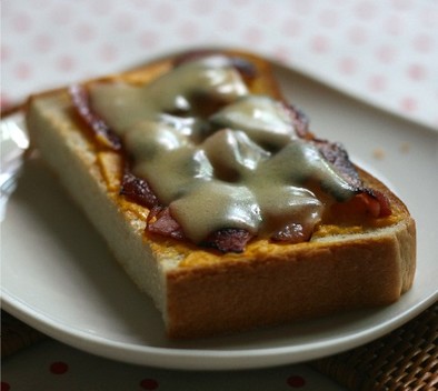 カボチャ☆チーズ トーストの写真