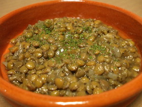 レンズ豆の煮込みスペイン風
