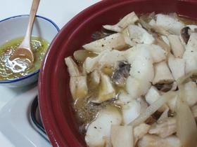 白身魚ときのこのタジン
