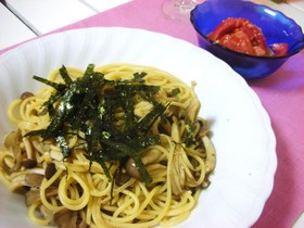 きのこスパゲッティ★ゆず胡椒風味