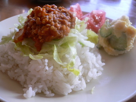 カレールウで作るドライカレー