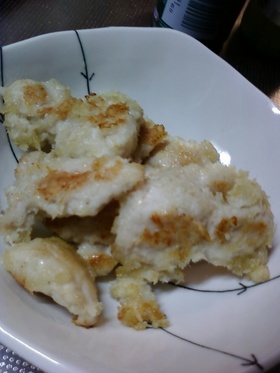 鶏ササミのチーズパン粉焼き