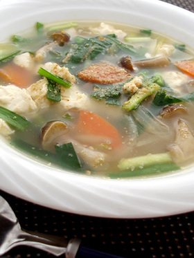 胡麻油スープ~余った野菜を活用!~