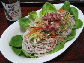 シャキシャキそばサラダ