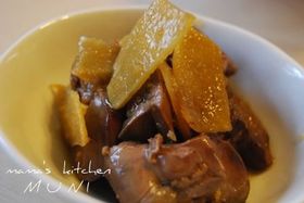 鶏の肝の生姜煮