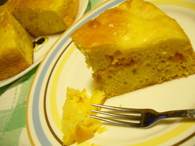 サイダーで作る しっとりかぼちゃケーキ♡