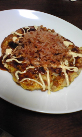 簡単ヘルシー♪お好み焼き風納豆キャベ玉