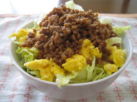 焼肉風味そぼろ丼