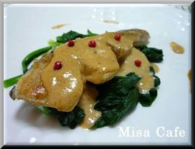 たらのムニエル焼き肉タレ生クリームソース