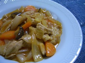 新たまねぎと新にんじんの酢豚風